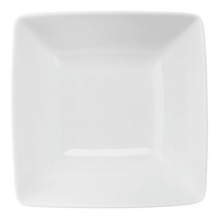 Better Homes & Gardens Loden Porcelain Square-Shaped Dinner Bowl, White EasyOptionXY LLC