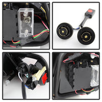 Spyder 04-06 BMW E46 2Dr (Coupe ONLY No Conv.) Lgtbar Styl LED Tail Lghts Blk ALT-YD-BE4604-LBLED-BK OffRoadUSA.com