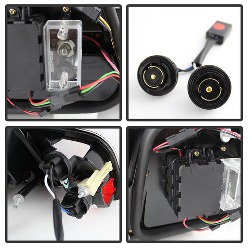 Spyder 04-06 BMW E46 2Dr (Coupe ONLY No Conv.) Lgtbar Styl LED Tail Lghts Blk ALT-YD-BE4604-LBLED-BK OffRoadUSA.com