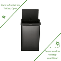 Better Homes & Gardens 13.7gal Stainless Steel Touchless Kitchen Garbage Can EasyOptionXY LLC