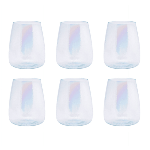 Better Homes & Gardens 19-Ounce Plastic Iridescent Wine Tumbler, 6-Pack EasyOptionXY LLC
