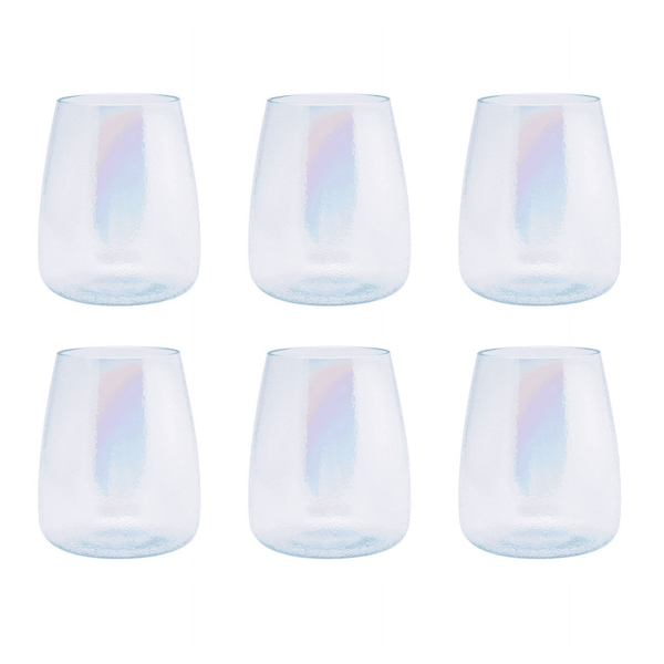 Better Homes & Gardens 19-Ounce Plastic Iridescent Wine Tumbler, 6-Pack EasyOptionXY LLC
