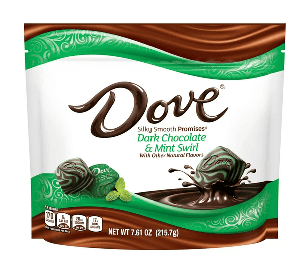 Dove Promises Mint Swirl Dark Chocolate Candy - 7.61 oz Bag EasyOptionXY LLC