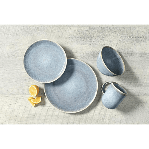 Better Homes & Gardens Blue Reactive Linette Round Stoneware Salad Plate Round 8.5'D EasyOptionXY LLC