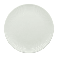 Better Homes & Gardens Porcelain Round Ribbed Salad Plates, White, Set of 12 EasyOptionXY LLC