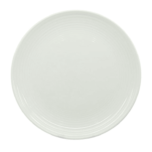 Better Homes & Gardens Porcelain Round Ribbed Salad Plates, White, Set of 12 EasyOptionXY LLC