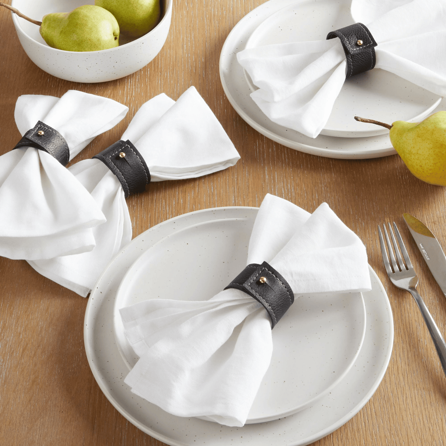 Better Homes & Garden Persia Napkin Rings, Black, 2"W x 1.25"L, 4 Pieces EasyOptionXY LLC