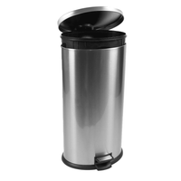 Better Homes & Gardens 7.9 Gallon Trash Can, Oval Kitchen Step Trash Can, Stainless Steel EasyOptionXY LLC