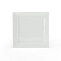 Better Homes & Gardens Square Porcelain Salad Plates, White, Set of 6 EasyOptionXY LLC