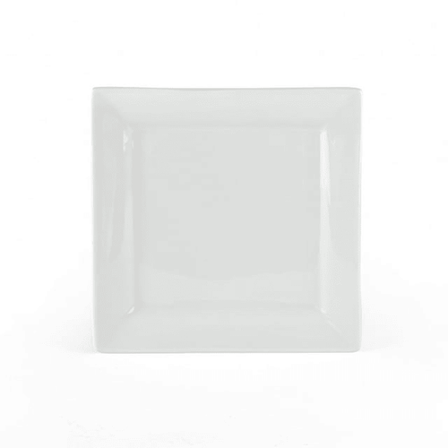 Better Homes & Gardens Square Porcelain Salad Plates, White, Set of 6 EasyOptionXY LLC