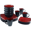Better Homes & Gardens 16-Piece Dinnerware Set, Tuscan Red EasyOptionXY LLC