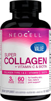 NeoCell Collagen Tablets With Vitamin C and Biotin, 180 Count EasyOptionXY LLC