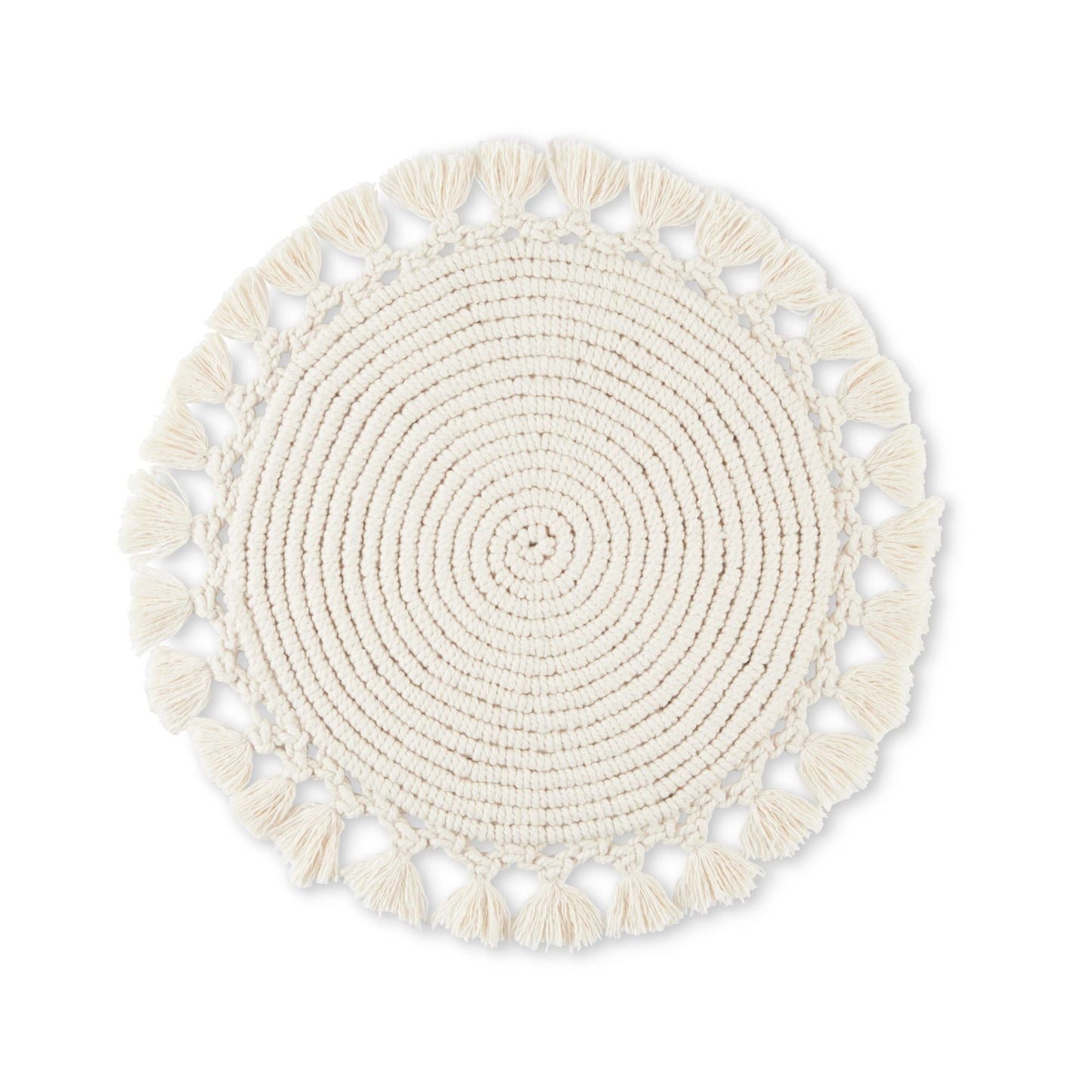 Better Homes & Garden Lauren Placemat, Natural, 16" Round, 1 Piece EasyOptionXY LLC