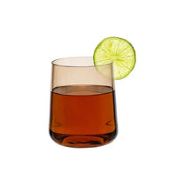 Better Homes & Gardens Amber Color Glass Old Fashioned Glass EasyOptionXY LLC