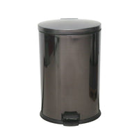 Better Homes & Gardens 10.5 Gallon Trash Can, Oval Kitchen Trash Can, Black Stainless Steel EasyOptionXY LLC
