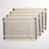Better Homes & Gardens Woven Table Placemat with Fringe, Gray, 4 Piece Set EasyOptionXY LLC