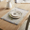 Better Homes & Gardens Woven Table Placemat with Fringe, Gray, 4 Piece Set EasyOptionXY LLC