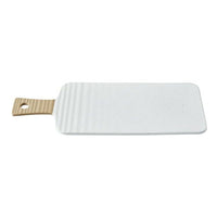 Better Homes & Gardens Abbott Exposed Clay Stoneware Charcuterie Platter, White Speckled EasyOptionXY LLC