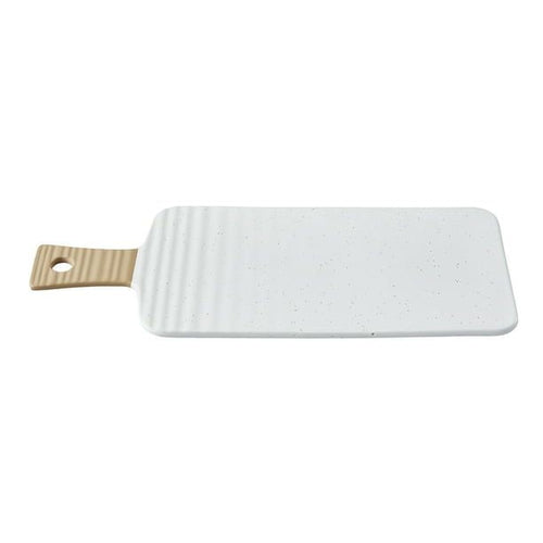 Better Homes & Gardens Abbott Exposed Clay Stoneware Charcuterie Platter, White Speckled EasyOptionXY LLC