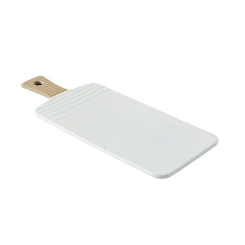 Better Homes & Gardens Abbott Exposed Clay Stoneware Charcuterie Platter, White Speckled EasyOptionXY LLC