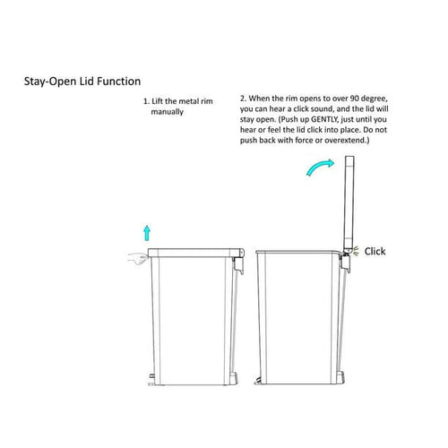 Better Homes & Gardens 10.5 Gallon Trash Can, Plastic Slim Step On Kitchen Trash Can, Black EasyOptionXY LLC