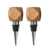 Better Homes & Gardens Elegant Wine Bottle Stopper Aluminum and Wood, Brown and Silver 3.93" EasyOptionXY LLC