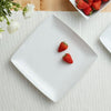 Better Homes & Gardens Loden Porcelain Square-Shaped Dinner Plate, White EasyOptionXY LLC