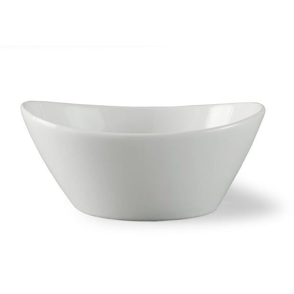 Better Homes & Gardens White Porcelain Wavy Serve Bowl EasyOptionXY LLC