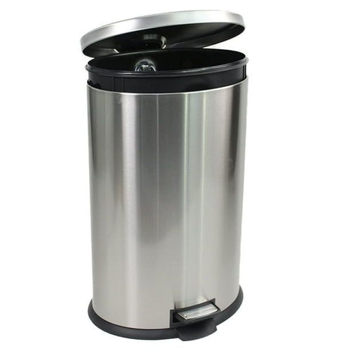 Better Homes & Gardens 10.5 Gallon Trash Can, Oval Kitchen Step Trash Can, Stainless Steel EasyOptionXY LLC