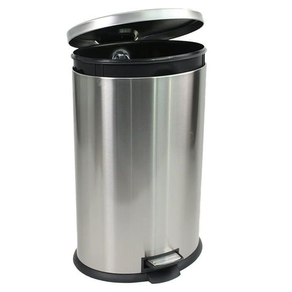 Better Homes & Gardens 10.5 Gallon Trash Can, Oval Kitchen Step Trash Can, Stainless Steel EasyOptionXY LLC