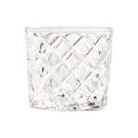 Better Homes & Gardens Clear Diamond-Cut Glass Old Fashioned Whiskey Glass Tumbler, 4 Pack EasyOptionXY LLC