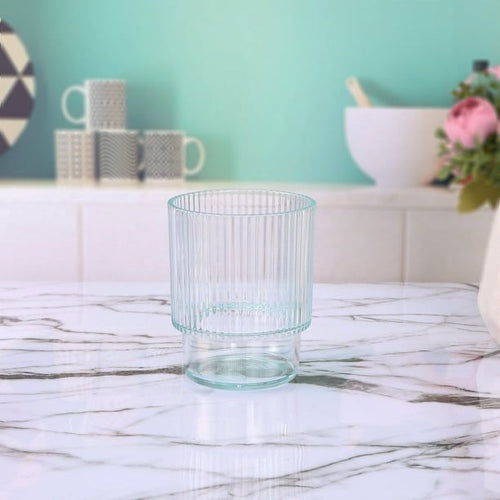 Better Homes & Gardens 14-Ounce Tritan Short Ribbed Tumbler, Clear EasyOptionXY LLC