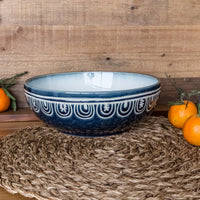 Better Homes & Gardens Teal Medallion Serve Bowl EasyOptionXY LLC