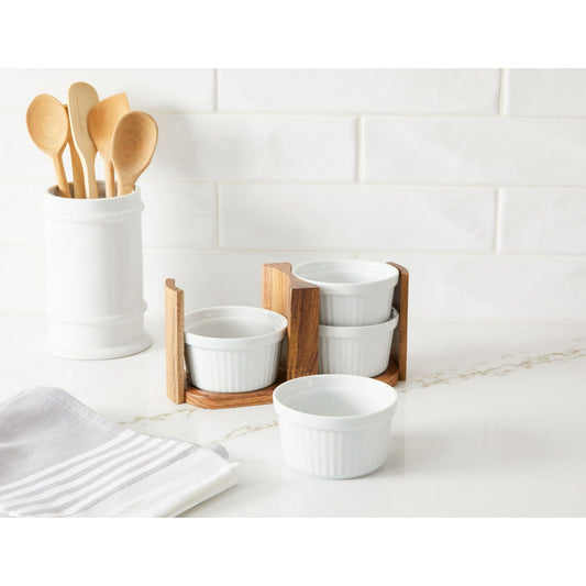 Better Homes & Gardens Acacia Wood Ramekin Caddy Set, 1.12 pounds EasyOptionXY LLC
