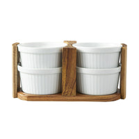 Better Homes & Gardens Acacia Wood Ramekin Caddy Set, 1.12 pounds EasyOptionXY LLC
