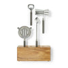 Better Homes & Gardens 5-Piece Stainless Steel Bar Tool Set in Wooden Block EasyOptionXY LLC
