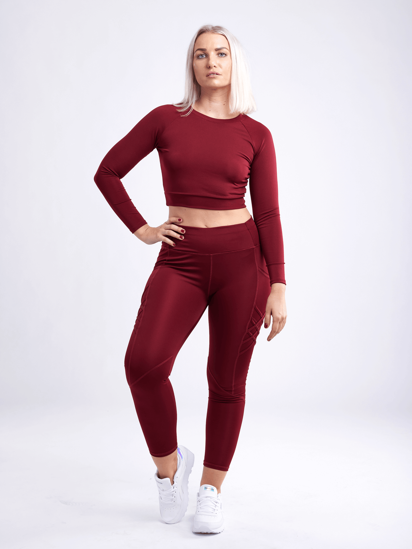 JupiterGear High-Waisted Criss-Cross Training Leggings with Hip Pockets Jupiter Gear