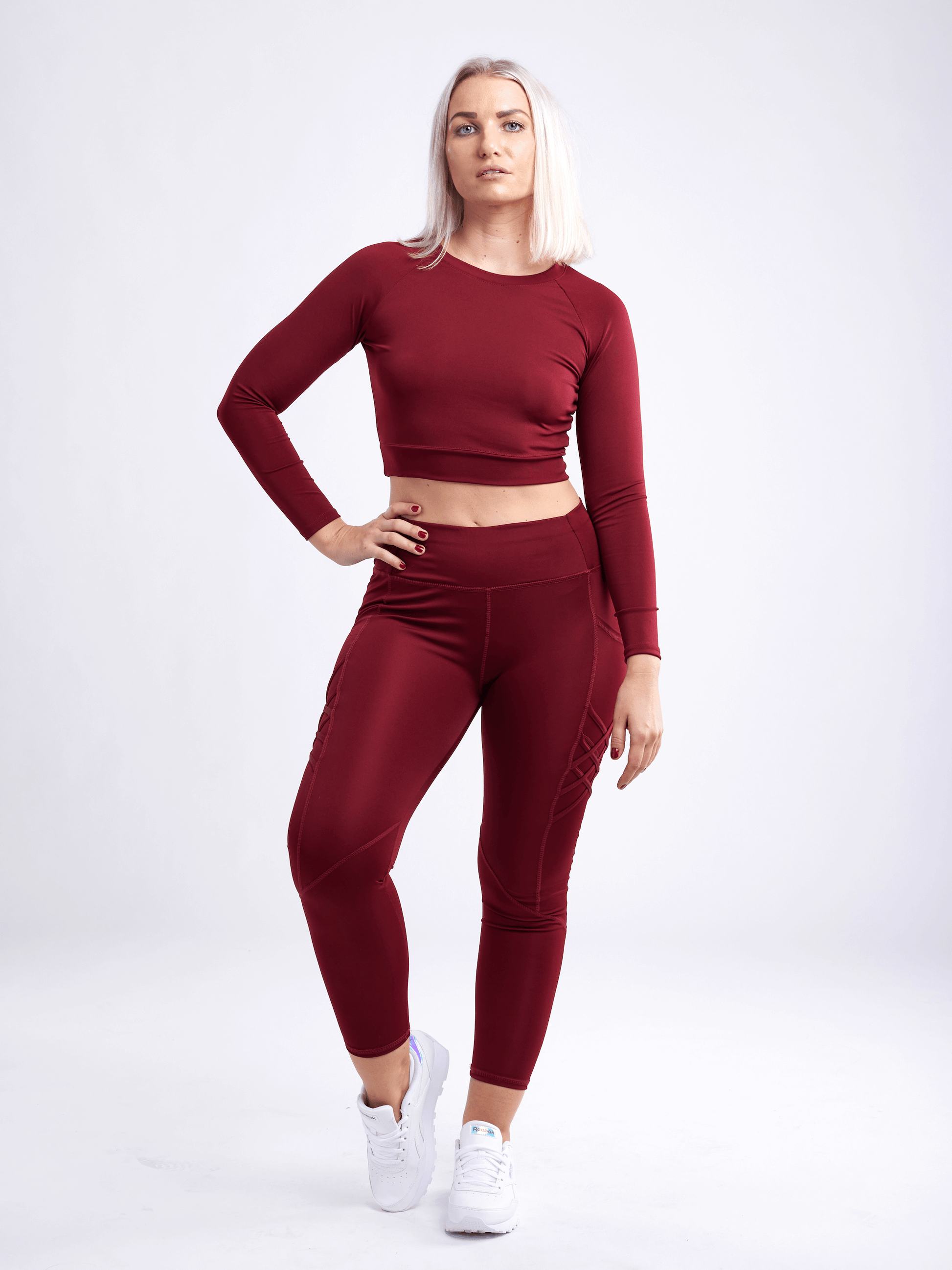 JupiterGear High-Waisted Criss-Cross Training Leggings with Hip Pockets Jupiter Gear