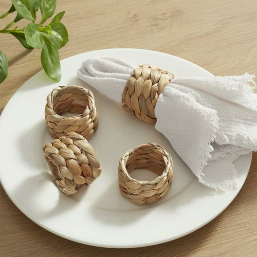 Better Homes & Gardens Natural Water Hyacinth Napkin Rings, Set of 4 EasyOptionXY LLC