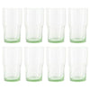 Better Homes & Gardens Clear Green Glass, Glassware, 8 Pack, 15 oz EasyOptionXY LLC