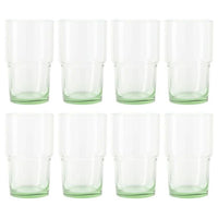 Better Homes & Gardens Clear Green Glass, Glassware, 8 Pack, 15 oz EasyOptionXY LLC
