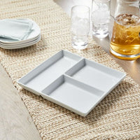 Better Homes & Gardens White Porcelain Rectangular Divided Tray, 9 x 10 EasyOptionXY LLC
