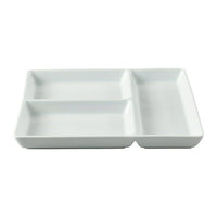 Better Homes & Gardens White Porcelain Rectangular Divided Tray, 9 x 10 EasyOptionXY LLC