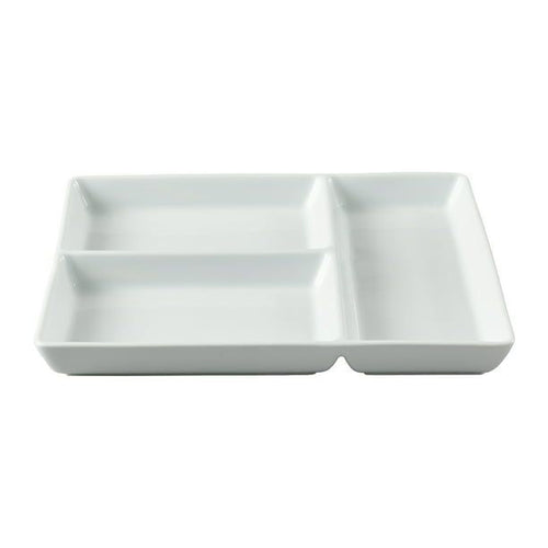 Better Homes & Gardens White Porcelain Rectangular Divided Tray, 9 x 10 EasyOptionXY LLC