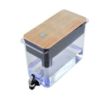 Bhg Wooden Lid Water Filter Pitcher 30 Cup Series, BPA-Free White EasyOptionXY LLC