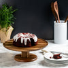 Better Homes & Gardens Acacia Wood Round Cake Stand EasyOptionXY LLC