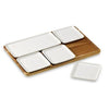 Better Homes & Gardens 6 Piece White Porcelain Grazing Board with Acacia Wood EasyOptionXY LLC
