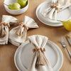 Better Homes & Garden Bead and Tassel Napkin Rings, Natural, 2.5"W x 6"L, 4 Pieces EasyOptionXY LLC