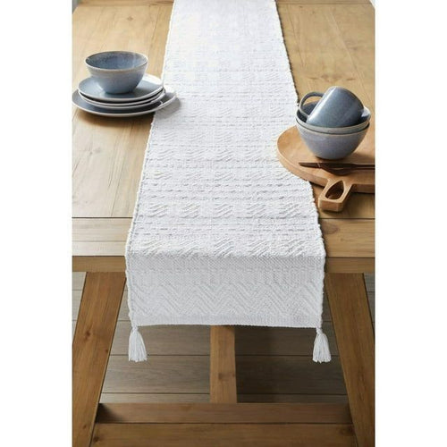 Better Homes and Gardens Chunky Woven Table Runner - White - 14" x 90" EasyOptionXY LLC