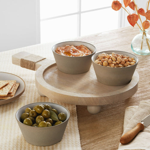 Better Homes & Gardens Whitewash Mango Wood Condiment Board Set by Dave & Jenny Marrs EasyOptionXY LLC